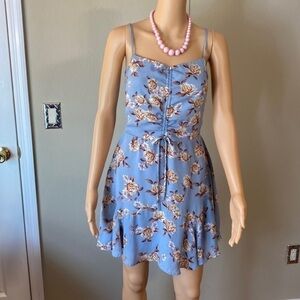 Three pink hearts size small cute summer dress. Has thin straps